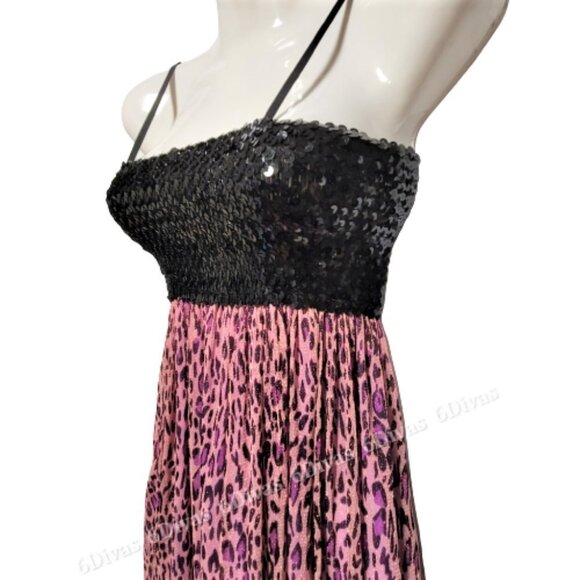 PURPLE Sparkly Glitter Mini Dress Size S or Petite - Picture 2 of 8
